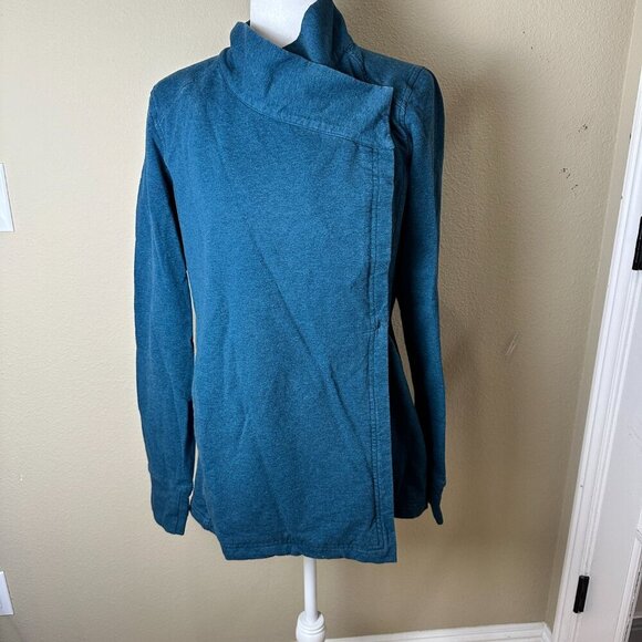 Lululemon Coast Wrap II Jacket Long Sleeve Top Coat Size 10 Teal - Picture 4 of 14